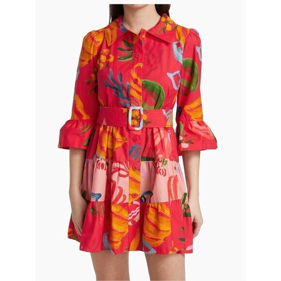 ✨Farm Rio
Mixed Fruits Ocean Mini Dress✨ - Picture 2 of 12